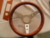 Wooden steering wheels on dema